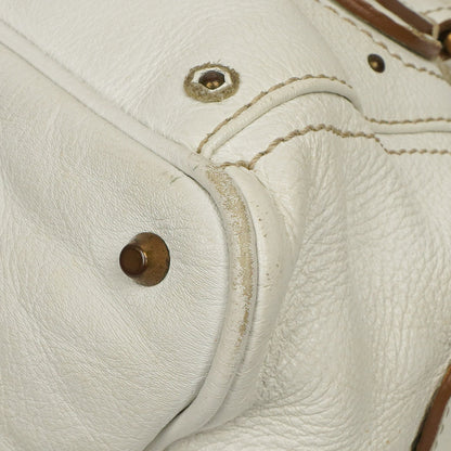 Chloe Paddington Satchel Bag in Weiß