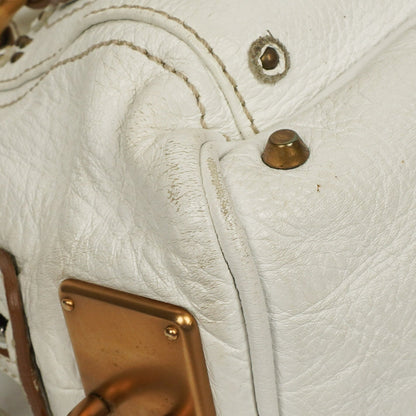 Chloe Paddington Satchel Bag in Weiß