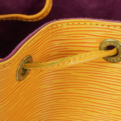 Louis Vuitton Petit Noe Schultertasche aus gelbem Epi-Leder