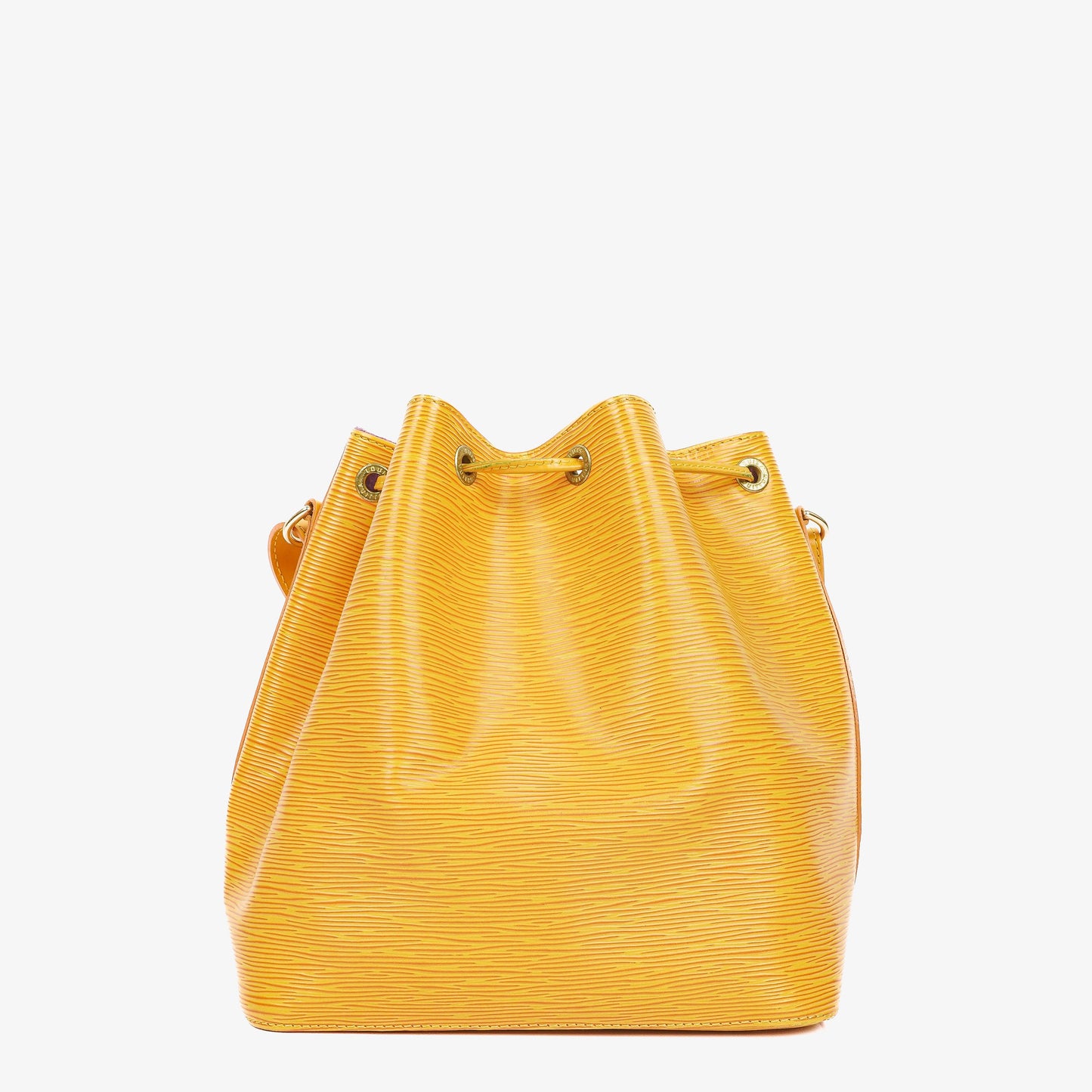 Louis Vuitton Petit Noe Schultertasche aus gelbem Epi-Leder