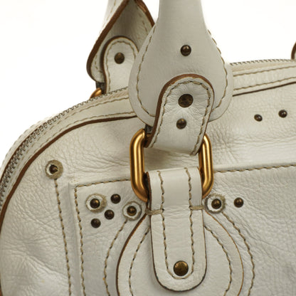 Chloe Paddington Satchel Bag in Weiß