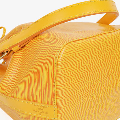 Louis Vuitton Petit Noe Schultertasche aus gelbem Epi-Leder