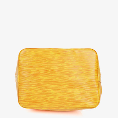 Louis Vuitton Petit Noe Schultertasche aus gelbem Epi-Leder
