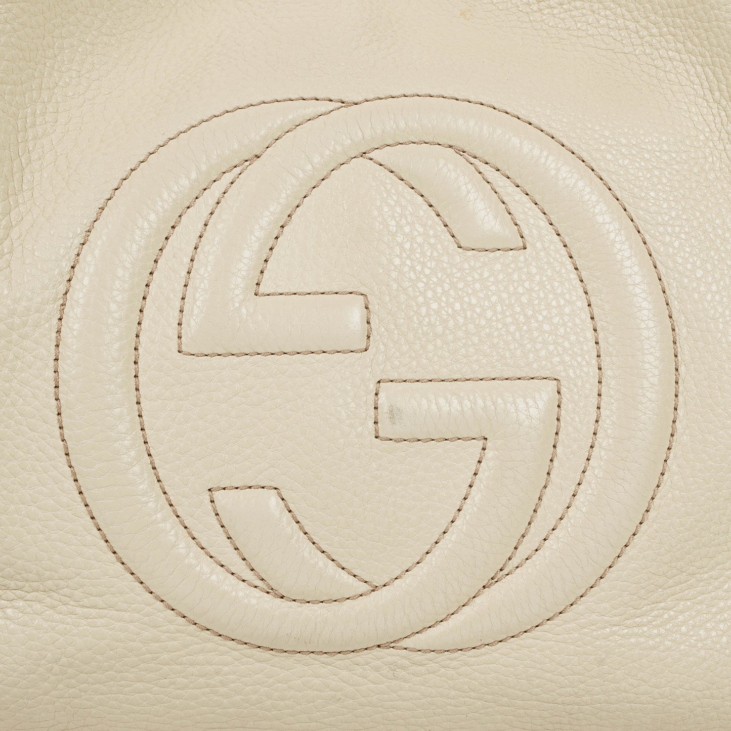 Gucci Soho Tote Bag aus neutralem Leder