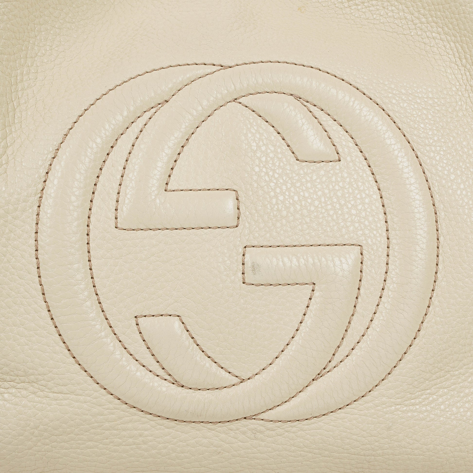 Gucci Soho Tote Bag aus neutralem Leder