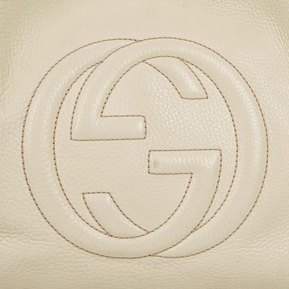 Gucci Soho Tote Bag aus neutralem Leder