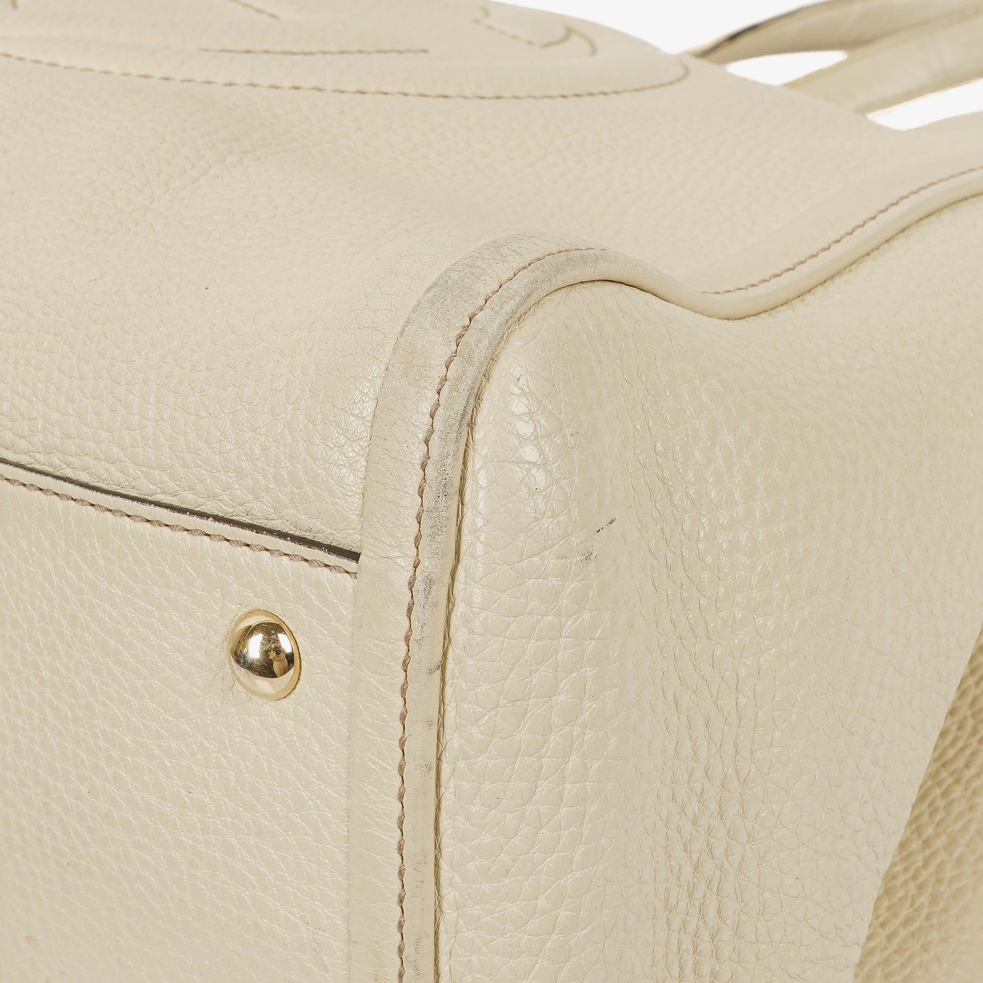 Gucci Soho Tote Bag aus neutralem Leder