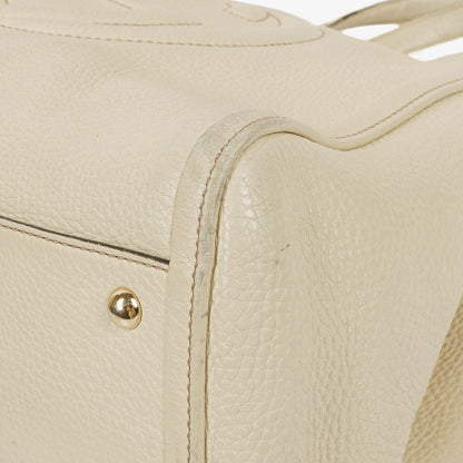 Gucci Soho Tote Bag aus neutralem Leder