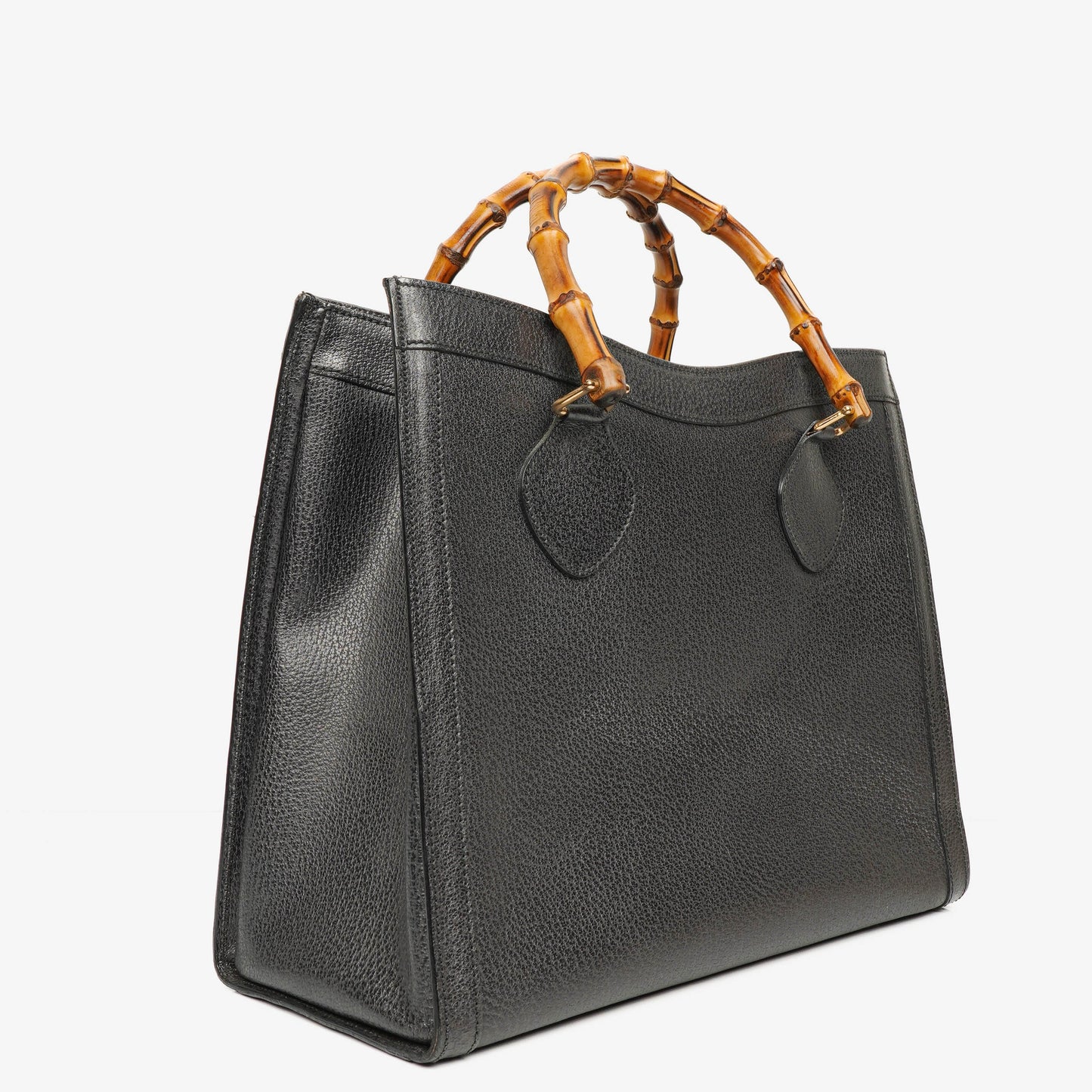 Gucci Vintage Diana Tote aus Leder mit Bambus