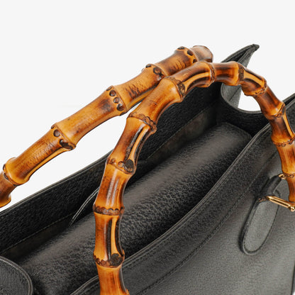 Gucci Vintage Diana Tote aus Leder mit Bambus