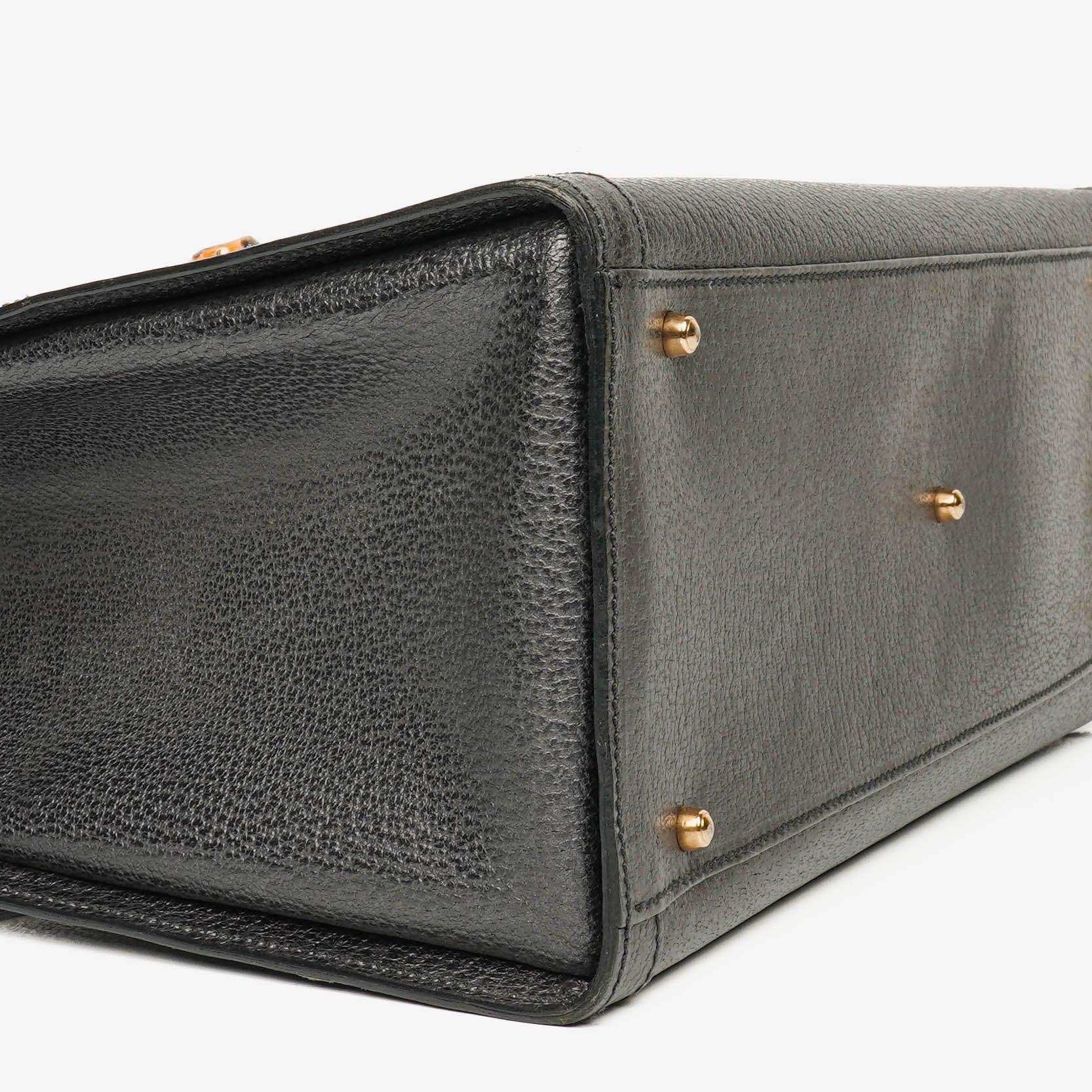 Gucci Vintage Diana Tote aus Leder mit Bambus