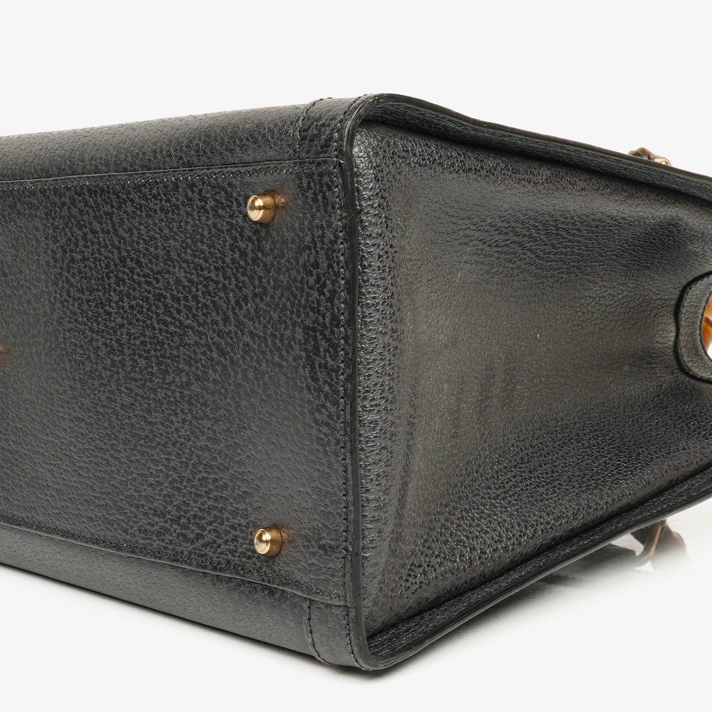 Gucci Vintage Diana Tote aus Leder mit Bambus