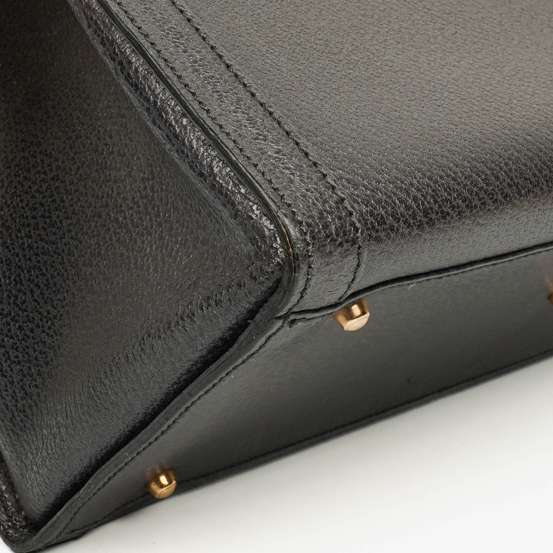 Gucci Vintage Diana Tote aus Leder mit Bambus