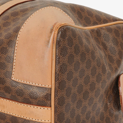 Celine Vintage Macadam Triomphe Reisetasche in Braun