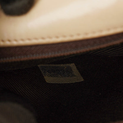 Chanel Half Moon Klappentasche aus beigem gestepptem Lammleder