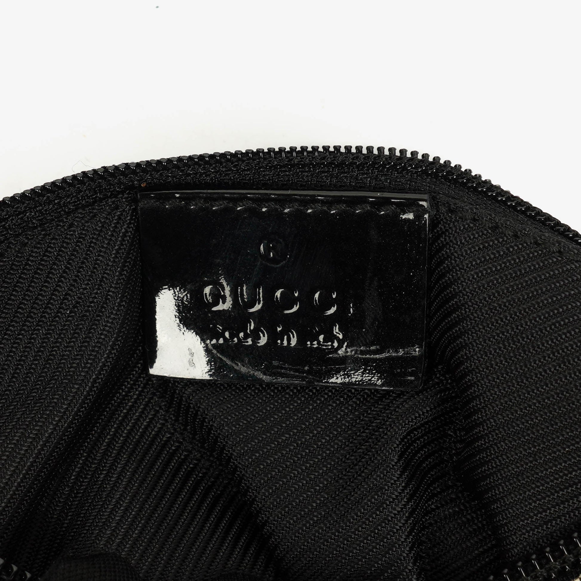 Gucci Hobo Bag aus schwarzem Lackleder mit geflochtenem Henkel und Ring