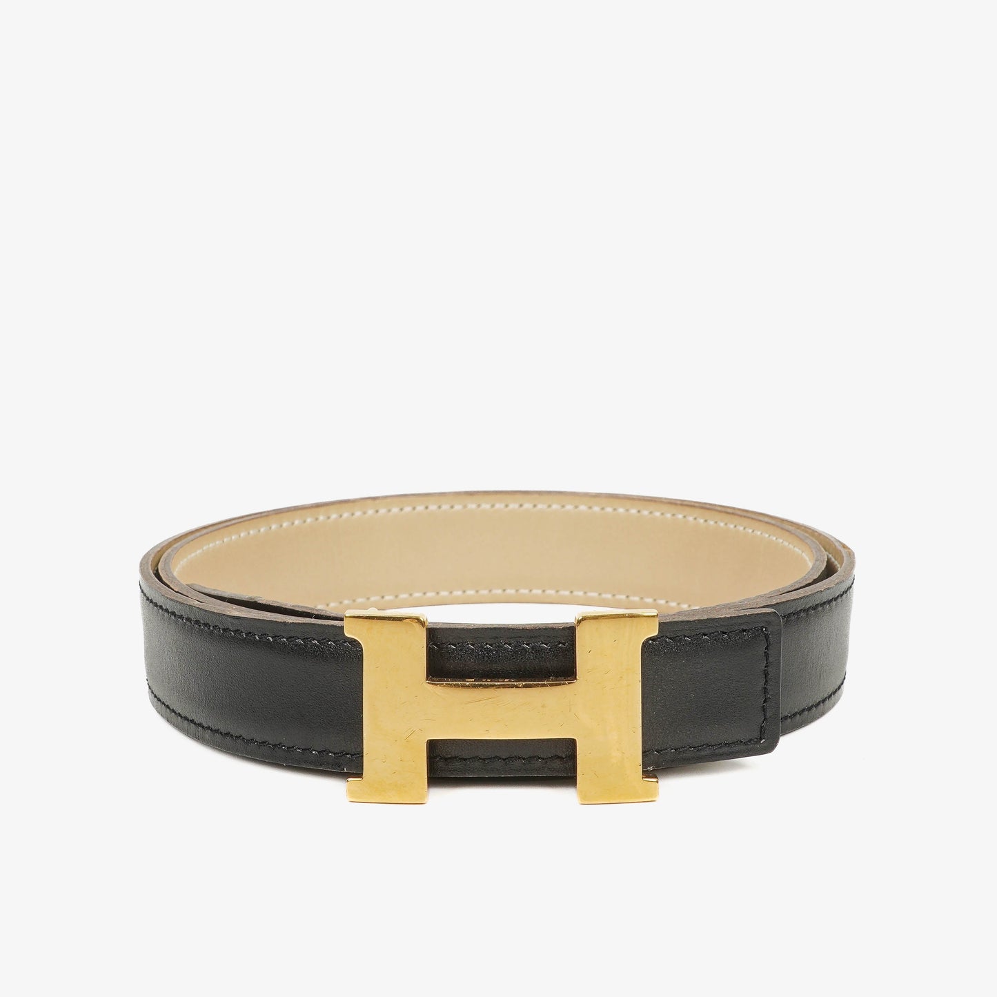 Hermès 24 mm H Gürtel aus Leder