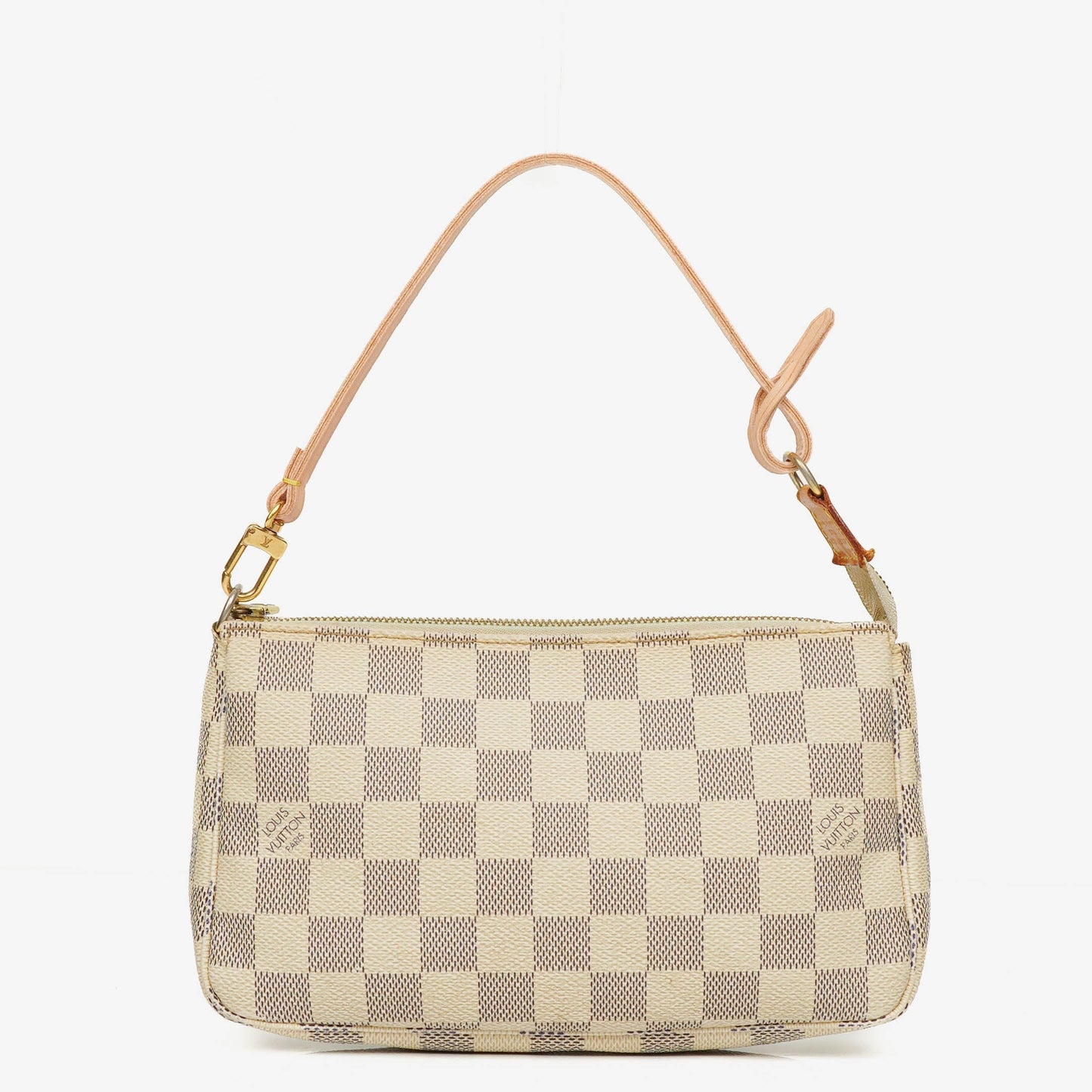 Louis Vuitton Pochette Accessoires Clutch aus Damier Azur Canvas