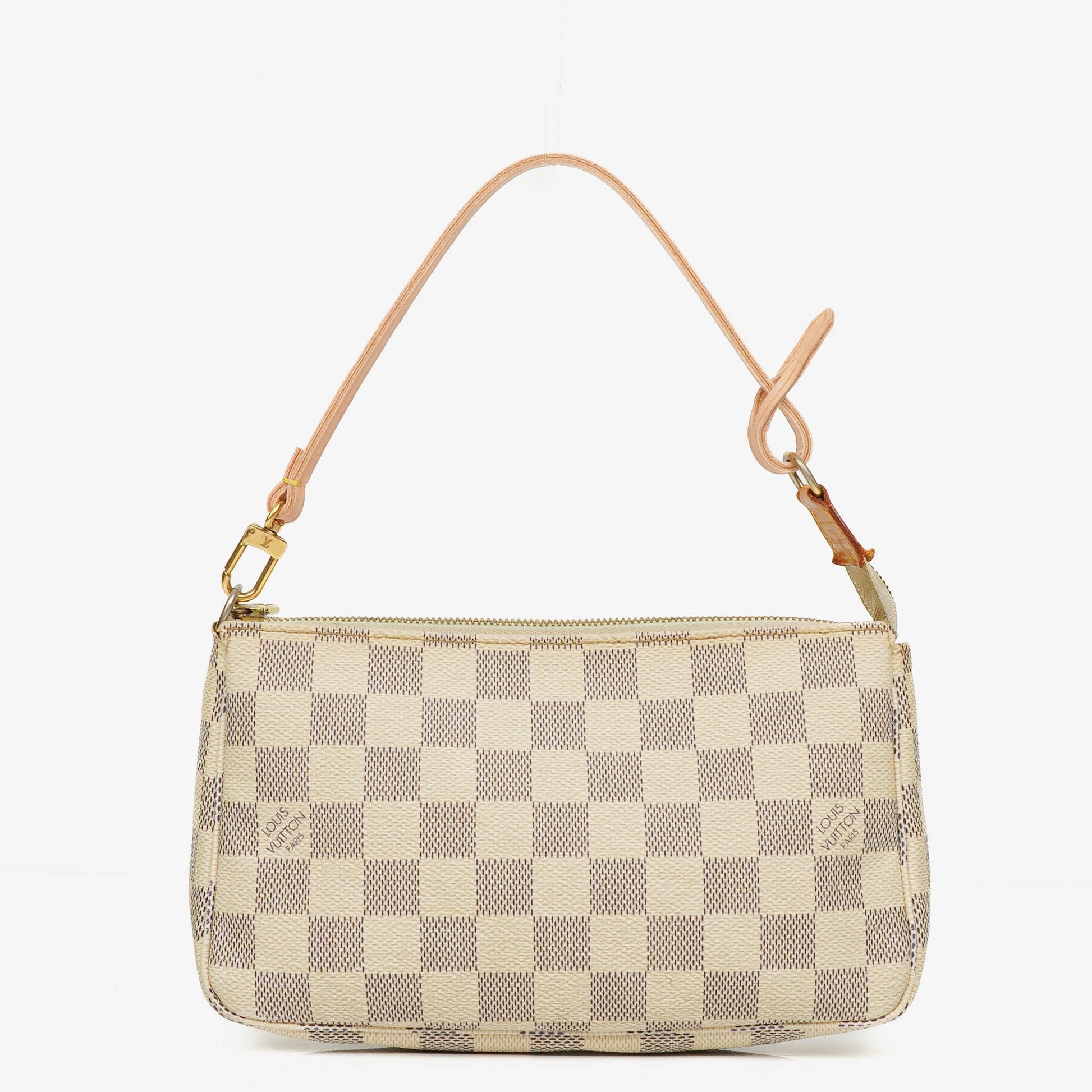 Louis Vuitton Pochette Accessoires Clutch aus Damier Azur Canvas