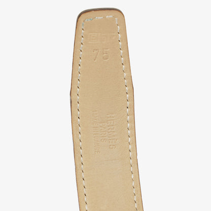 Hermès 24 mm H Gürtel aus Leder