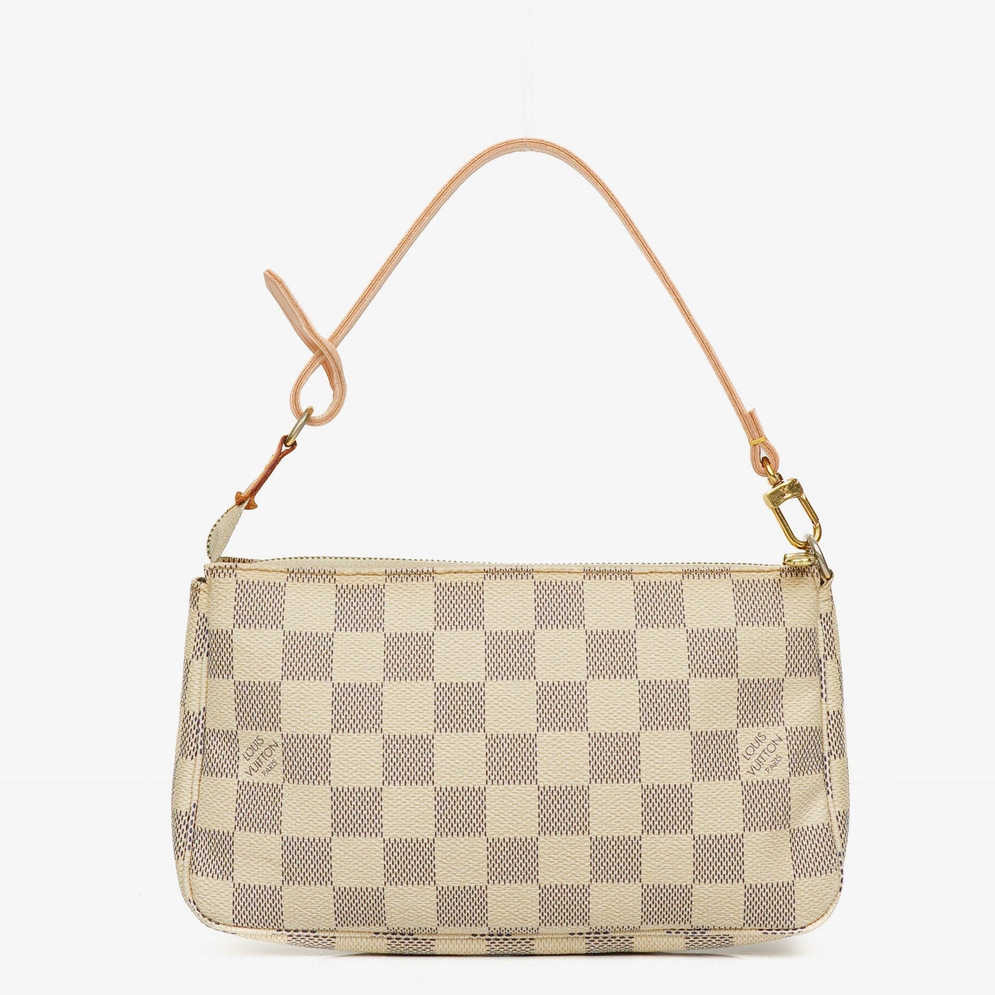 Louis Vuitton Pochette Accessoires Clutch aus Damier Azur Canvas