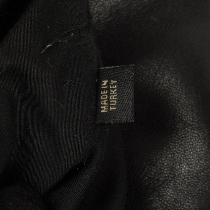 Miu Miu Coffer Matelassé Hobo Tasche aus schwarzem Leder