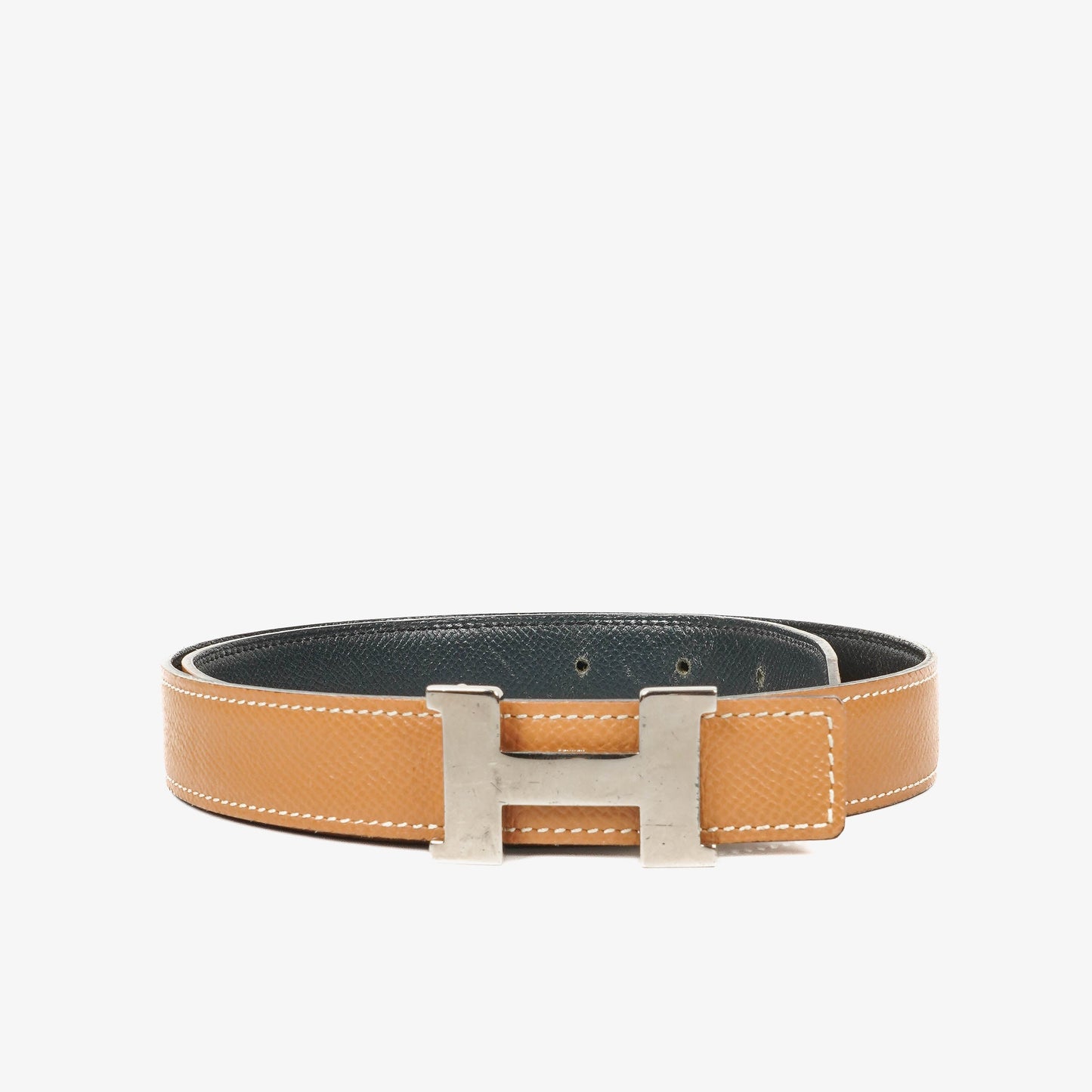Hermès H-Gürtel 24 mm aus Epsom-Leder