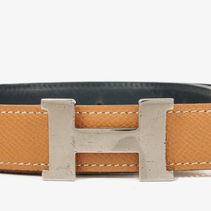 Hermès H-Gürtel 24 mm aus Epsom-Leder