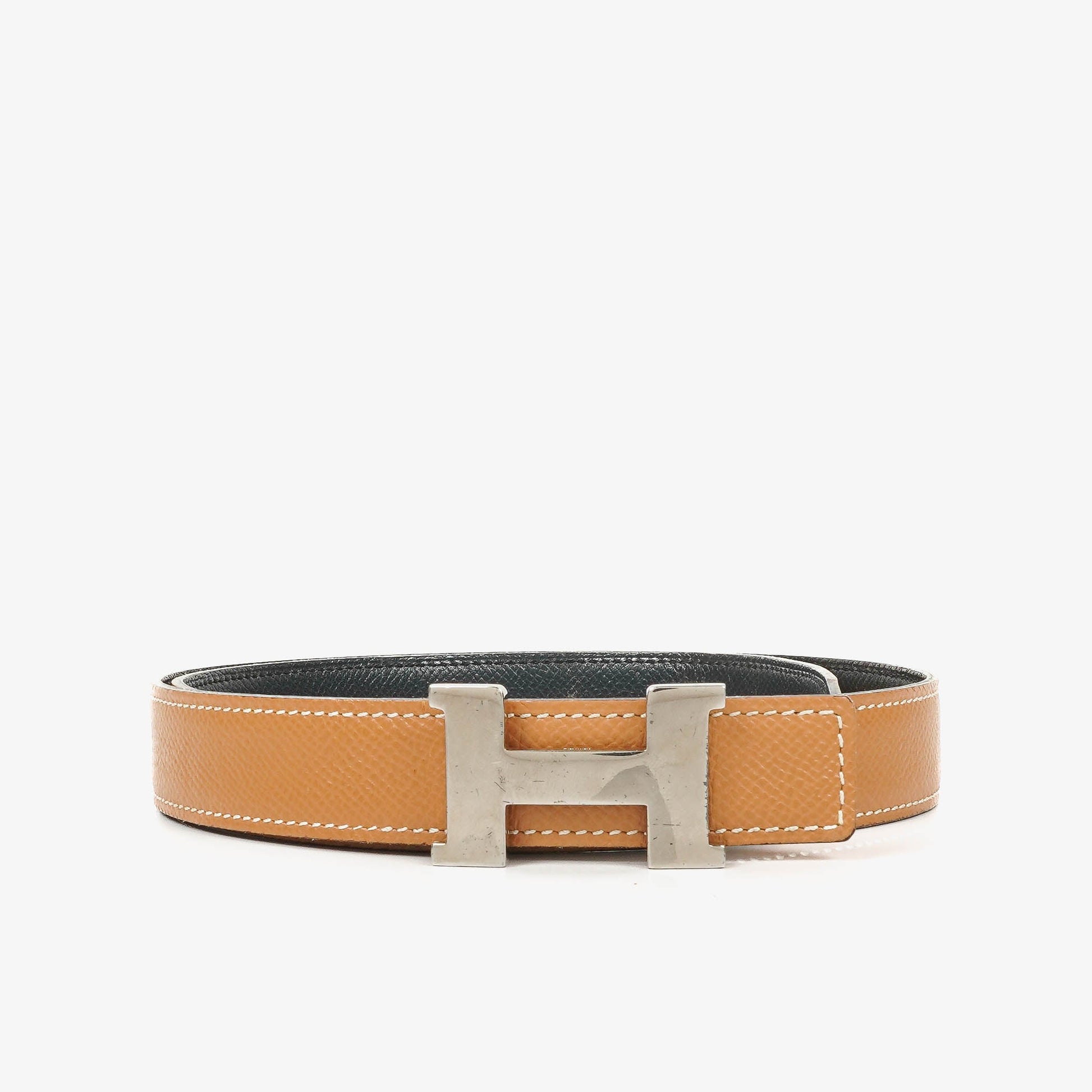 Hermès H-Gürtel 24 mm aus Epsom-Leder