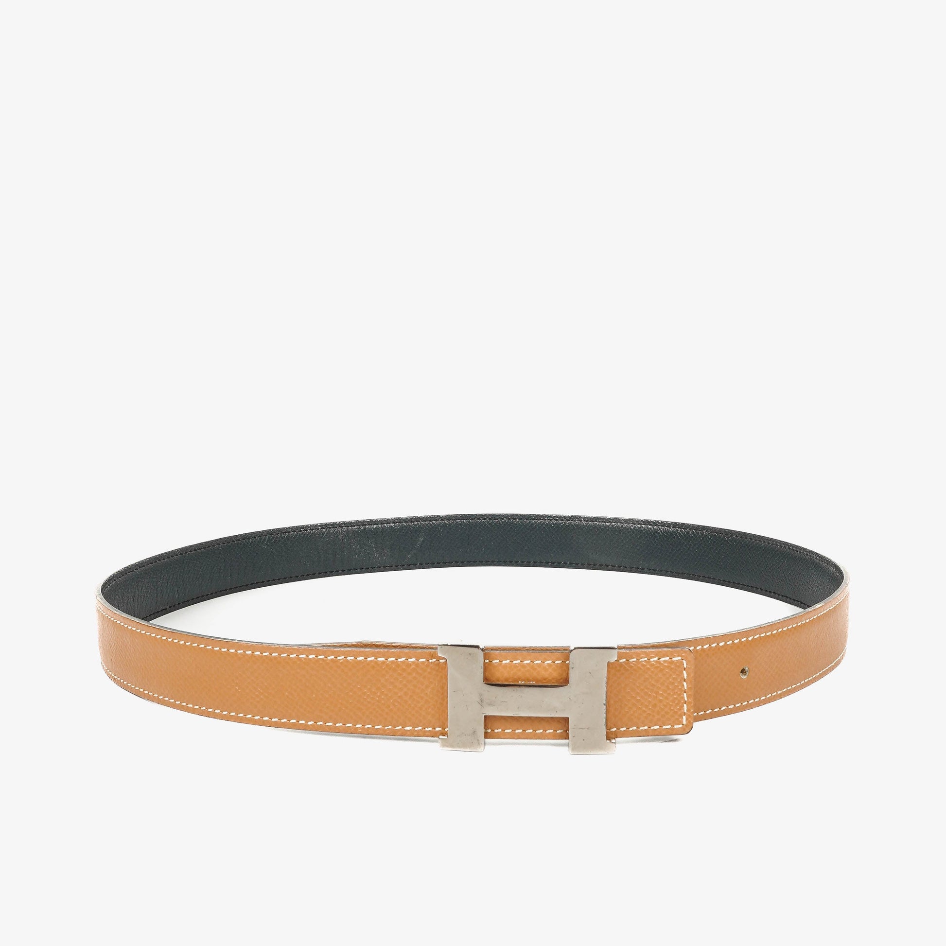 Hermès H-Gürtel 24 mm aus Epsom-Leder
