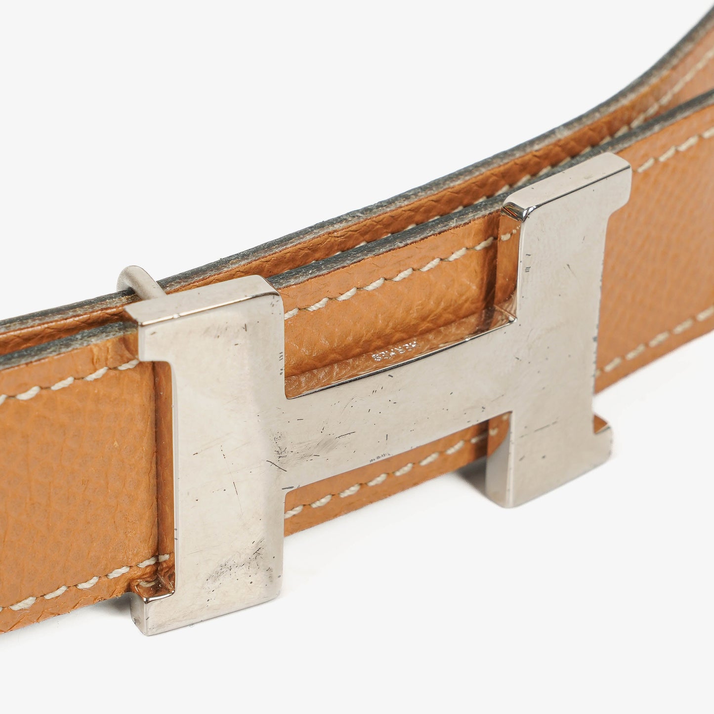 Hermès H-Gürtel 24 mm aus Epsom-Leder