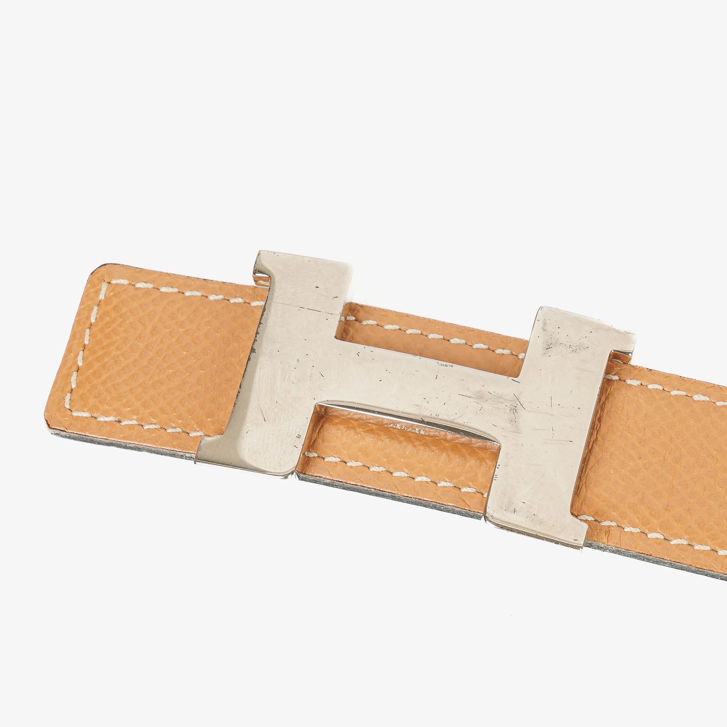Hermès H-Gürtel 24 mm aus Epsom-Leder