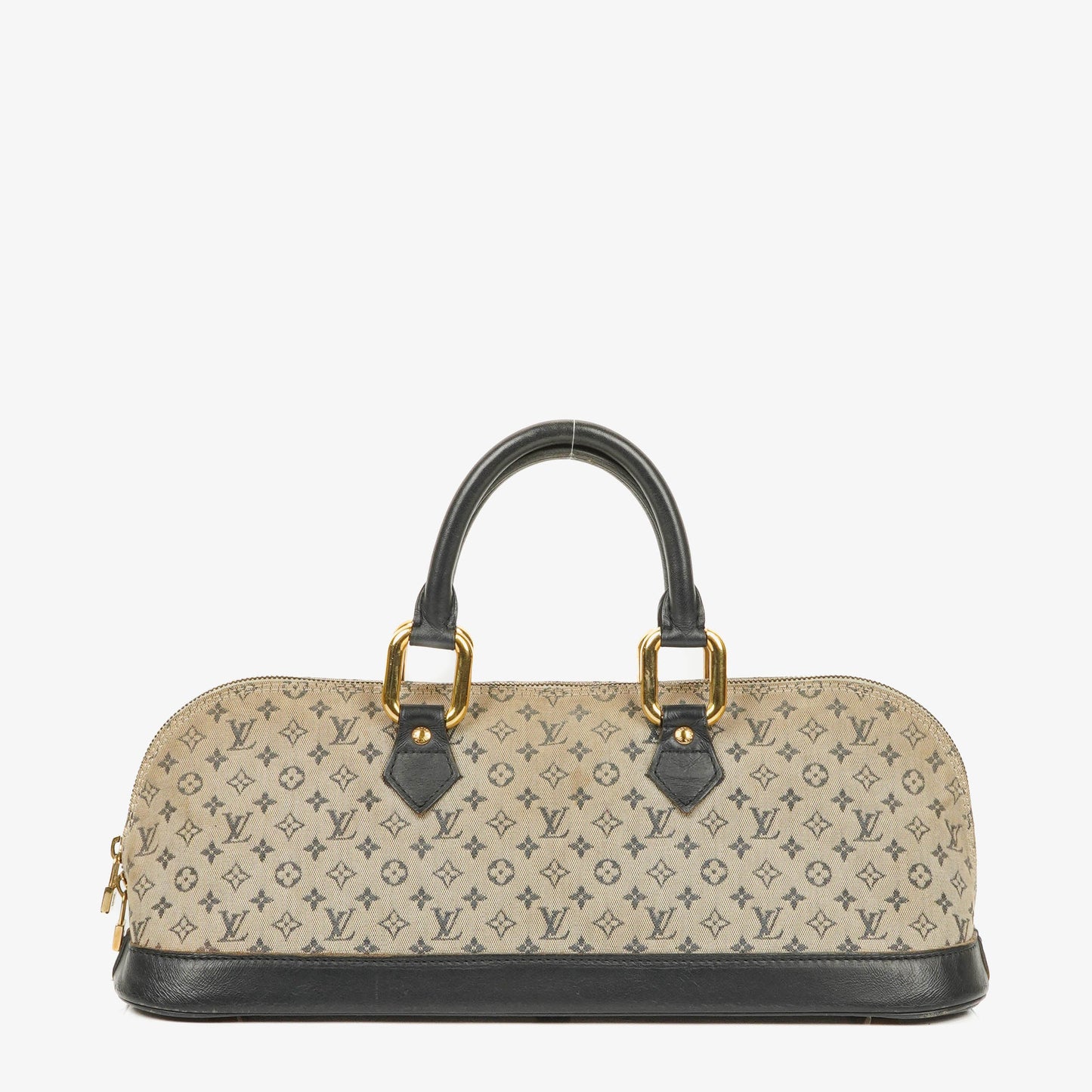 Louis Vuitton Mini Alma Long Handtasche mit blauem Monogramm