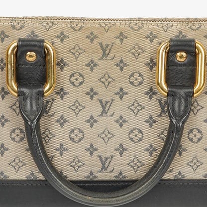 Louis Vuitton Mini Alma Long Handtasche mit blauem Monogramm