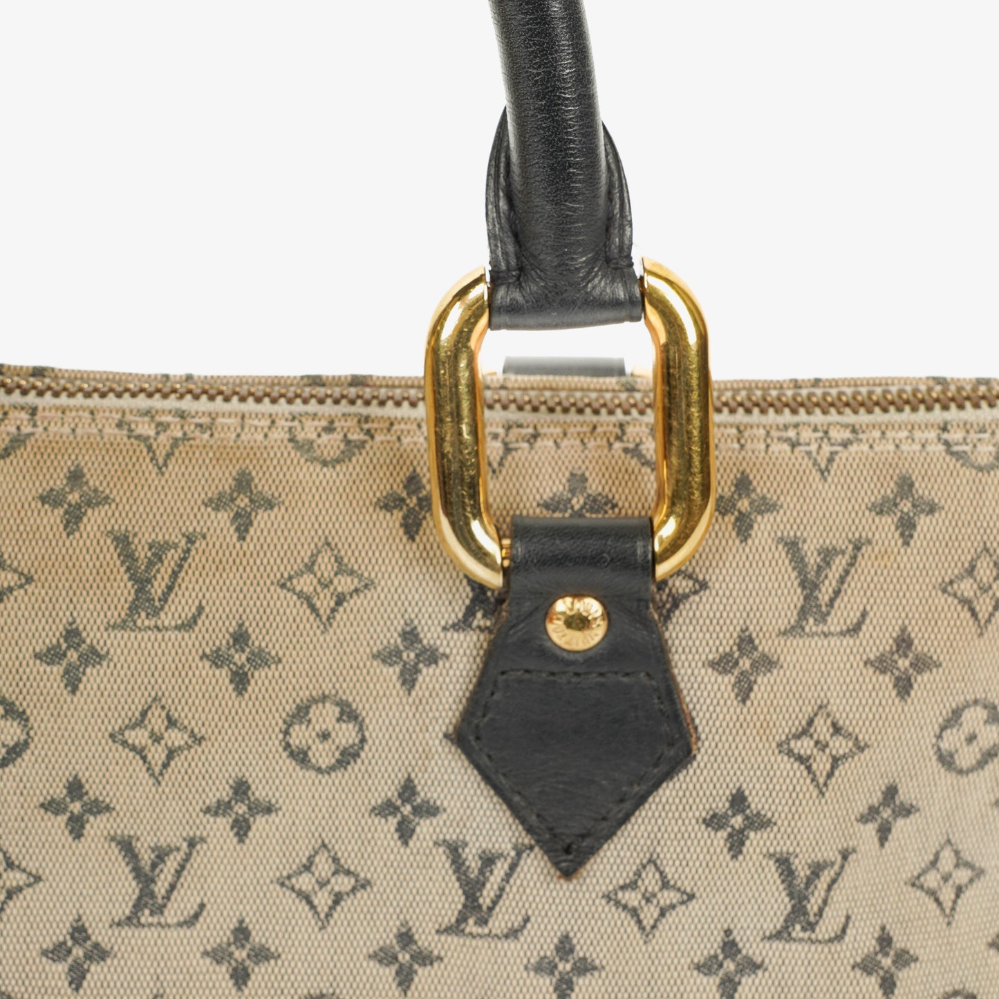 Louis Vuitton Mini Alma Long Handtasche mit blauem Monogramm