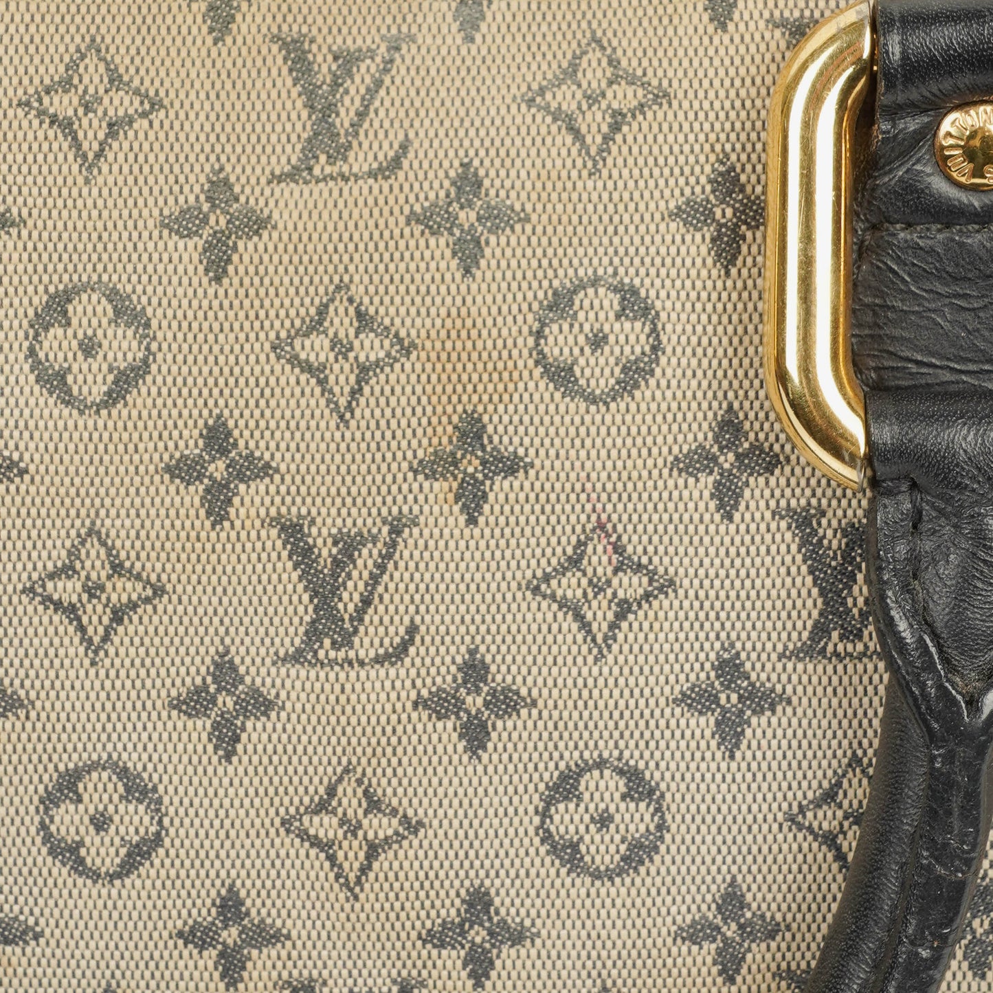 Louis Vuitton Mini Alma Long Handtasche mit blauem Monogramm