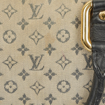 Louis Vuitton Mini Alma Long Handtasche mit blauem Monogramm