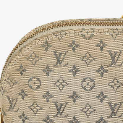 Louis Vuitton Mini Alma Long Handtasche mit blauem Monogramm