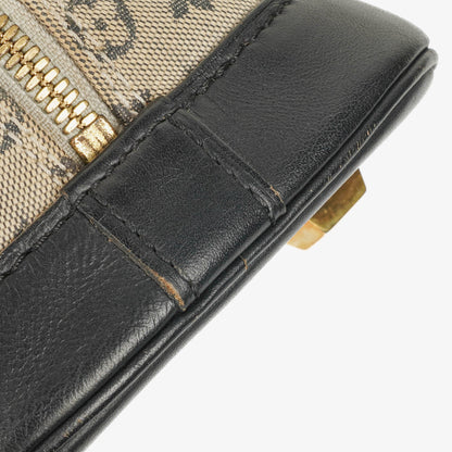 Louis Vuitton Mini Alma Long Handtasche mit blauem Monogramm