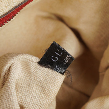 Gucci Miss GG Original Beige/Himbeerrot GG Canvas Hobo-Tasche