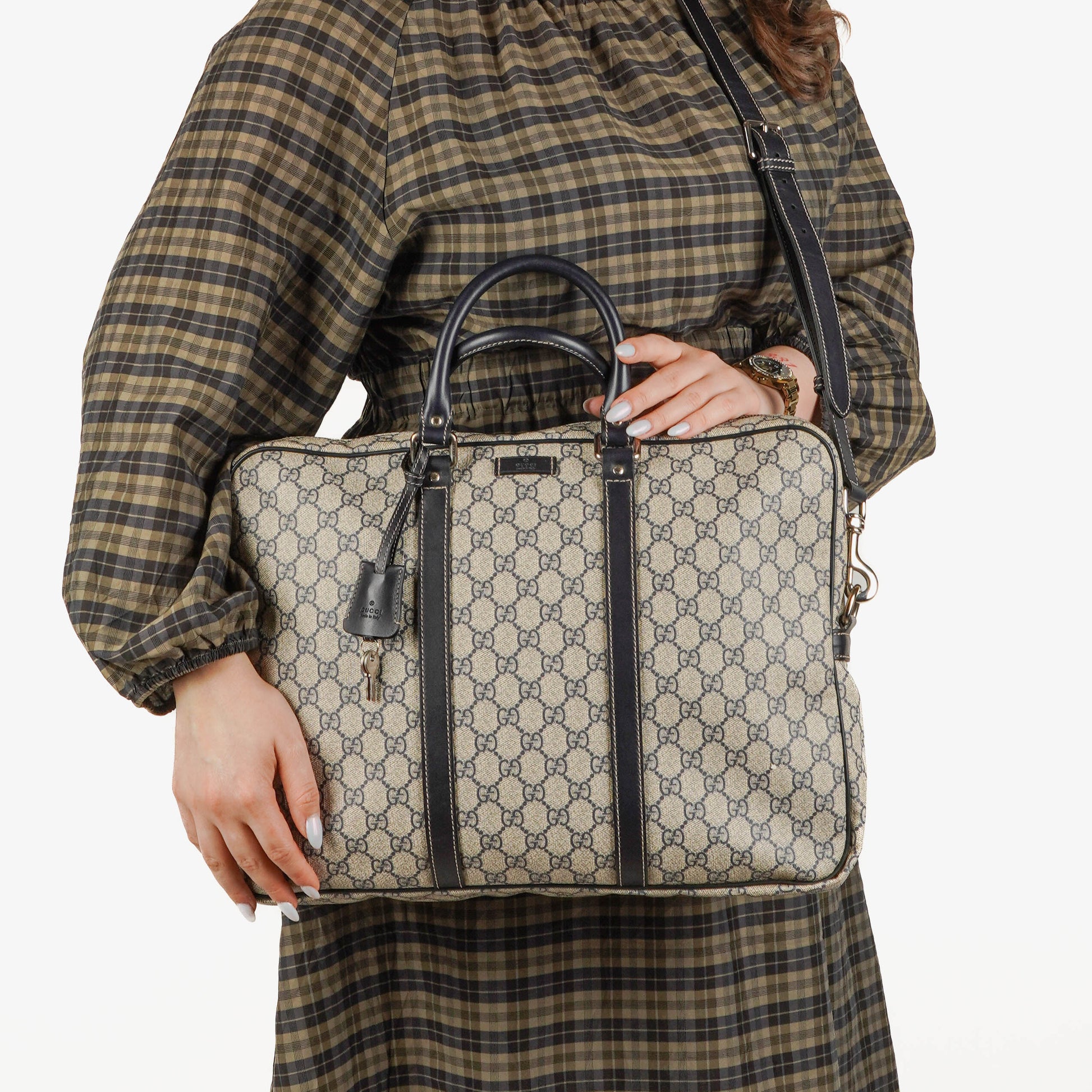 Gucci GG Supreme Canvas Aktentasche