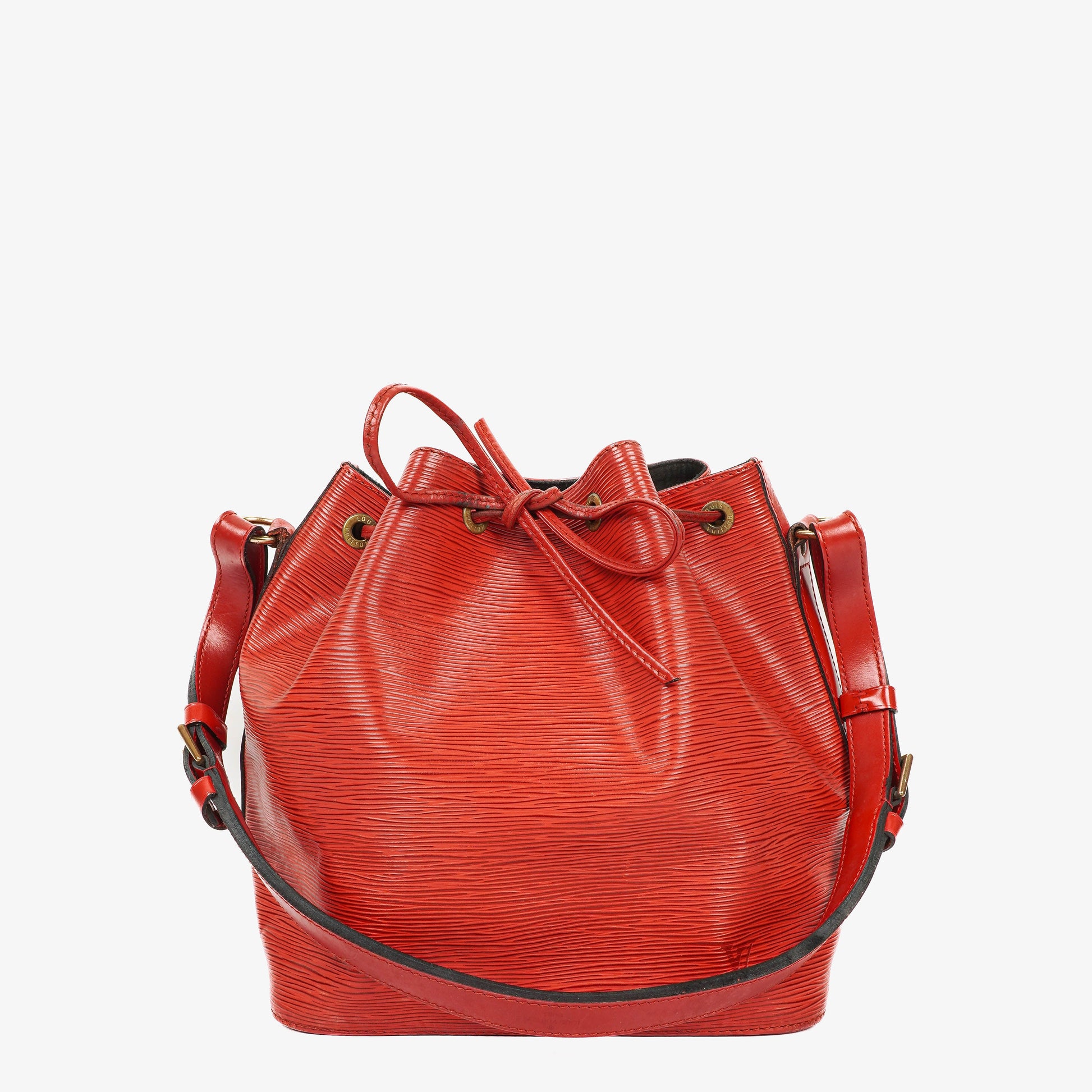 Louis Vuitton Petit Noe Schultertasche aus rotem Epi-Leder