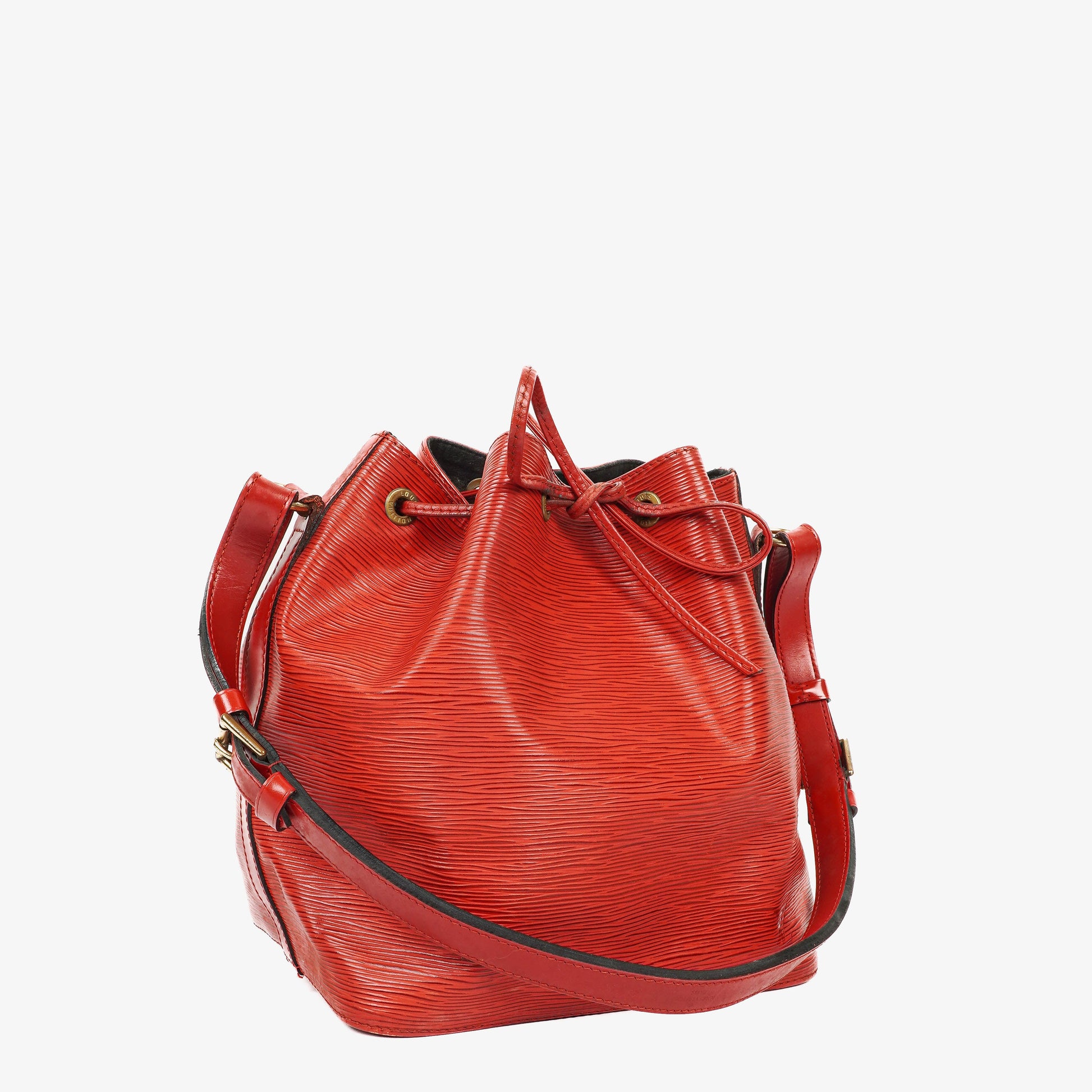 Louis Vuitton Petit Noe Schultertasche aus rotem Epi-Leder