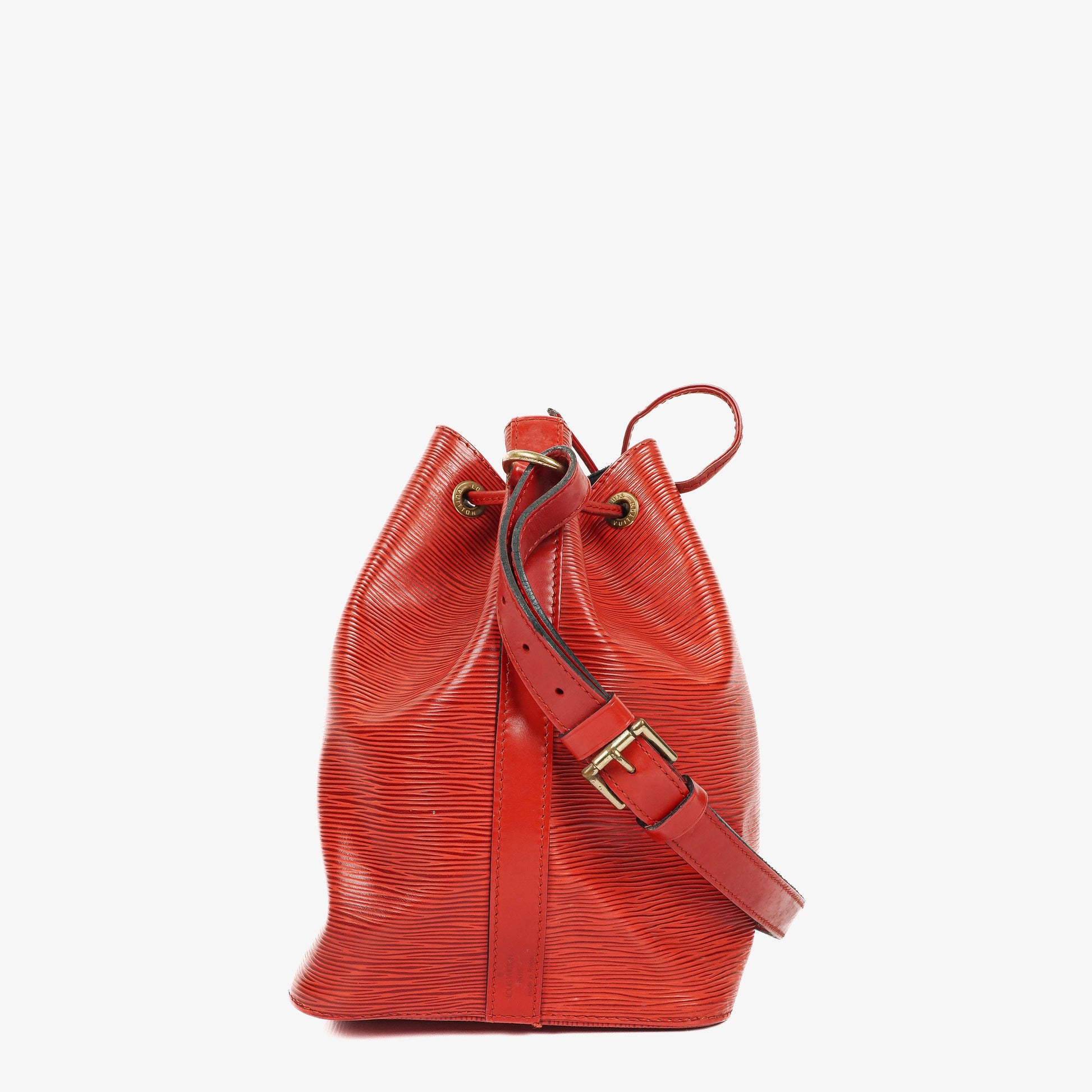 Louis Vuitton Petit Noe Schultertasche aus rotem Epi-Leder