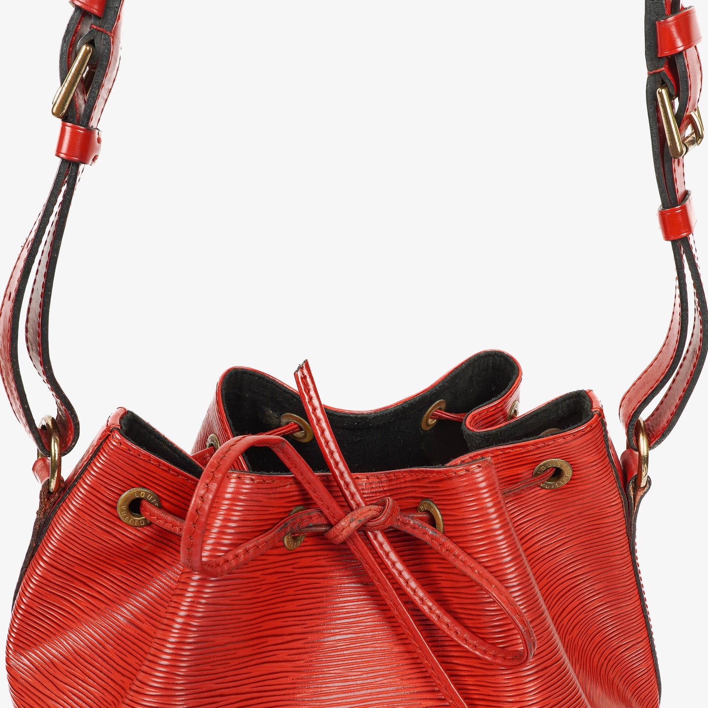 Louis Vuitton Petit Noe Schultertasche aus rotem Epi-Leder