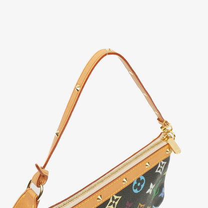 Louis Vuitton Takashi Murakami Pochette Accessoire Multicolor Clutch Handtasche