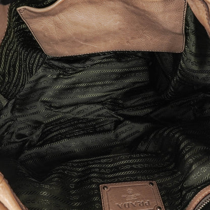Prada Ombre Leder-Tote mit Reißverschlüssen