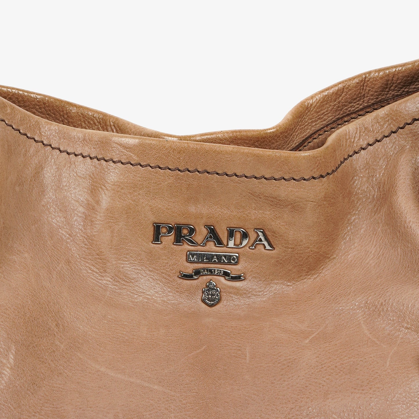 Prada Ombre Leder-Tote mit Reißverschlüssen