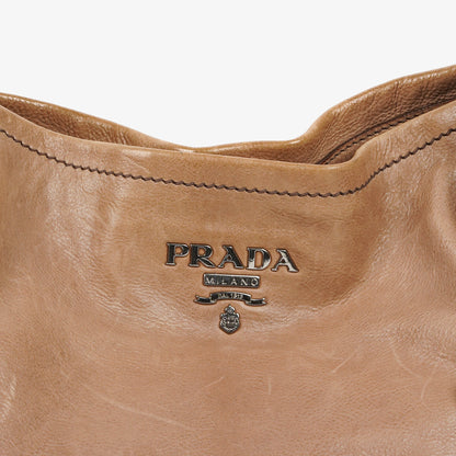 Prada Ombre Leder-Tote mit Reißverschlüssen