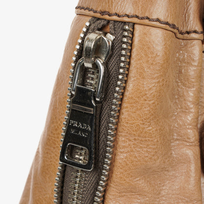 Prada Ombre Leder-Tote mit Reißverschlüssen